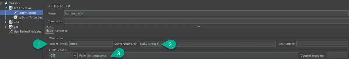 JMetter HTTP request