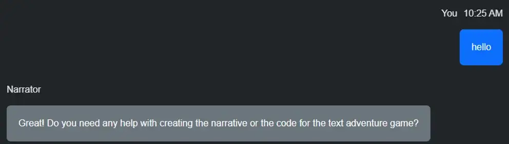 Narrative not working